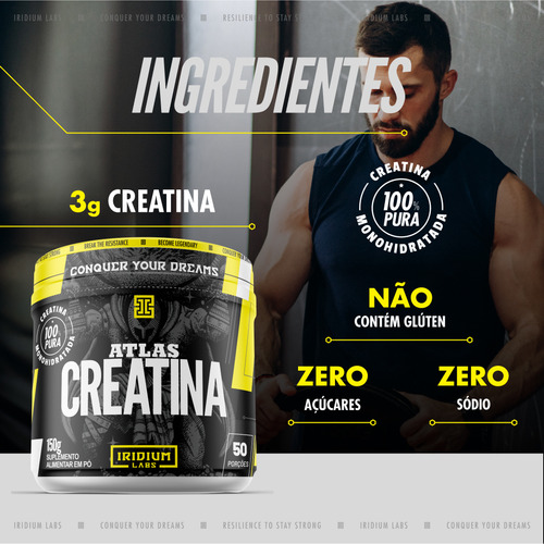 Kit Whey Protein Mix + Atlas Creatina 150g - Iridium Labs