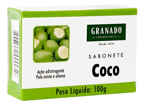 Sabonete Granado Coco 100g Embalagem Com 12 Unidades