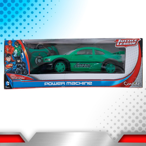 Dc Comics Justice League Carro Radio Control Power Machine Color Linterna Verde