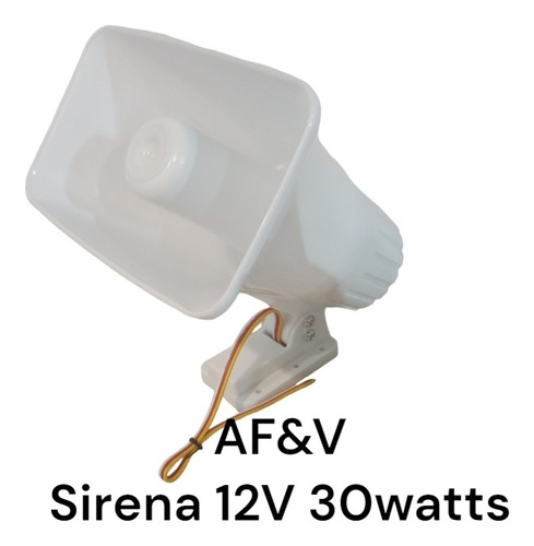 Sirena 12 Voltios 30 Watts 120 Db Alarma Energizador Cerco