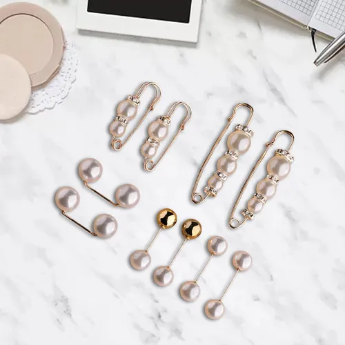 10 Piezas Broche Pins Suéter Chal Clips Set Cintura