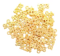 Comprar 100 Piezas 2024 Dijes, Pulseras Collares Colgantes, Dorado