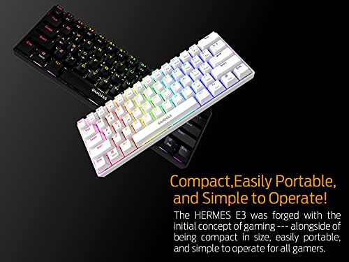 Teclado Mecnico Gamdias Hermes E3 Rgb Con Blue Switch