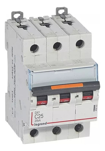 Interruptor Automatico 3p 25a Curva C 25ka Legrand Rf 409783