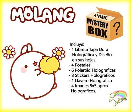 Molang Caja Misteriosa Mystery Box Anime