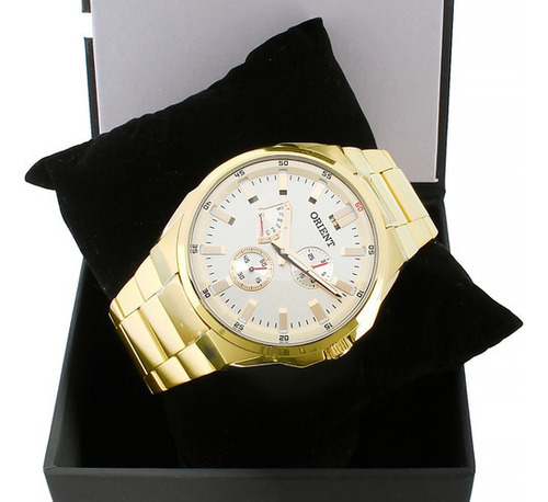 Relógio Orient Masculino Multifunção Dourado Mgssm030 C1kx