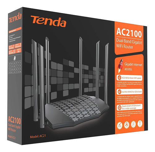 Router Gamer Ac2100 Tenda Ac21