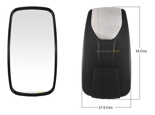 Espejo Retrovisor Cromado Jac Power 175x330 Sl