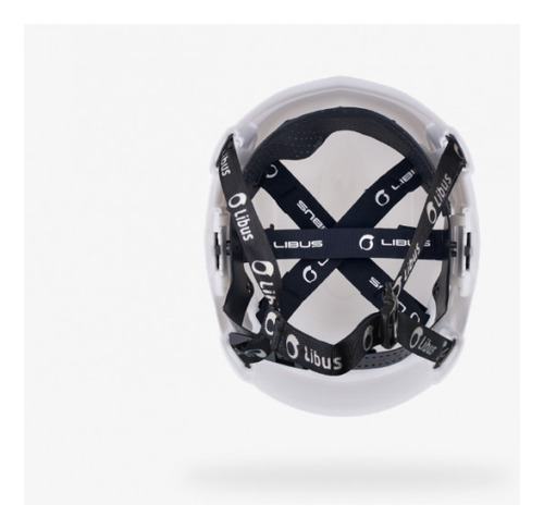 Casco De Seguridad Libus Andes Apto Altura - Arnes - Blanco