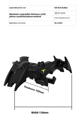 Soporte Universal Para Teléfono Móvil Bat Gravity