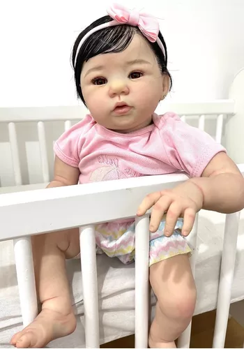 Bebe Reborn Pode Tomar Banho Tem O Cabelo Fio A Fio Realista