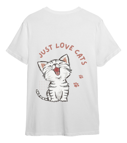 Remera Just Love Cats Edición Limitada