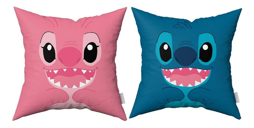 Imagen 1 de 5 de Combo Almohadones Almohadón Stitch Vellon Desmontable 2
