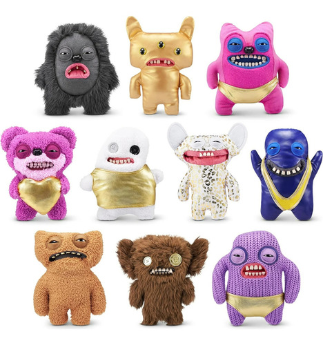 Fuggler Peluche Con Dientes Laboratory Misfits Color Splodge Tank Gold