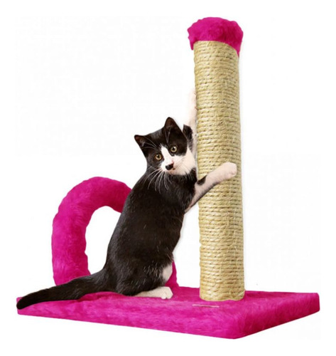Arranhador Para Gatos Com Torre Em Sisal E Arco Pink