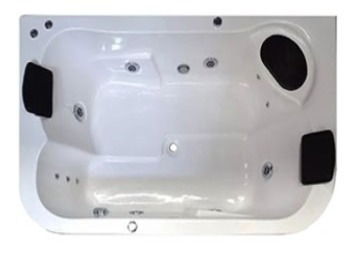 Imagen 2 de 2 de Jacuzzi Con Hidromasaje Para 2 Personas 1.75x1.10x46cm