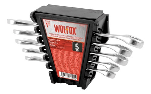 Juego De Llaves Combinadas Estandar 5 Piezas Wf0197 Wolfox