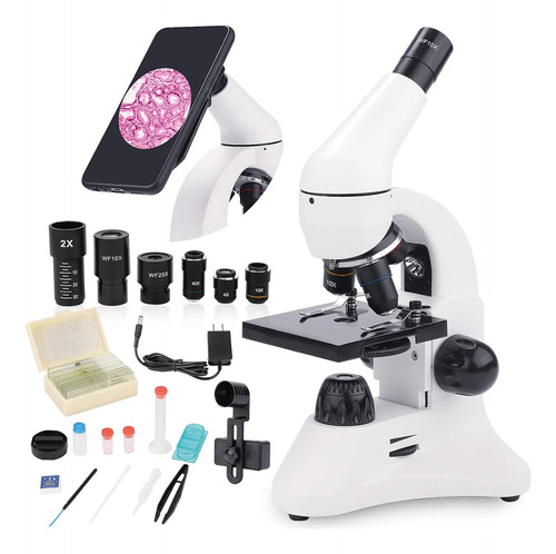 Microscopio Estudiantes Adultos, Aumento De 40x-2000x, ...