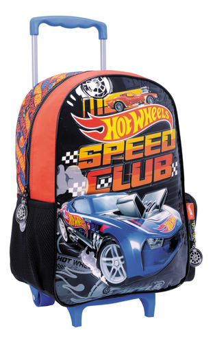 Mochila De Carro Wabro Hot Wheels Speed Club 16 Pulgadas 