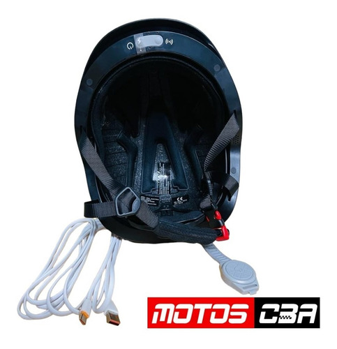 Casco Bici Luz Bluetooth Telefono Auriculares Rp