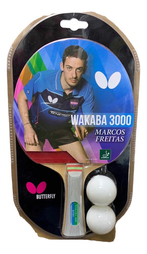 Raqueta Butterfly Wakaba 3000 +  2 Bolas. Envío Gratis