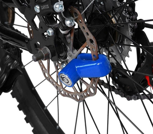 Imagen 6 de 7 de Tranca Cerradura Bloqueo Disco Para Bicicletas Anti Robo Off