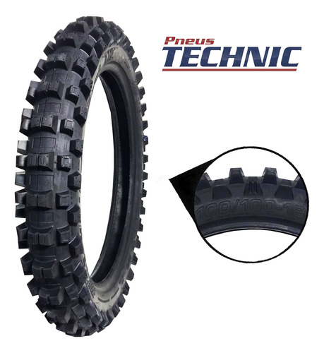 Pneu Technic Txc 100/100-18 Com Camara Yamaha Dt 200