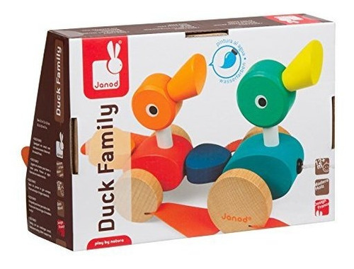 Janod Duck Family Pull Along Toy 