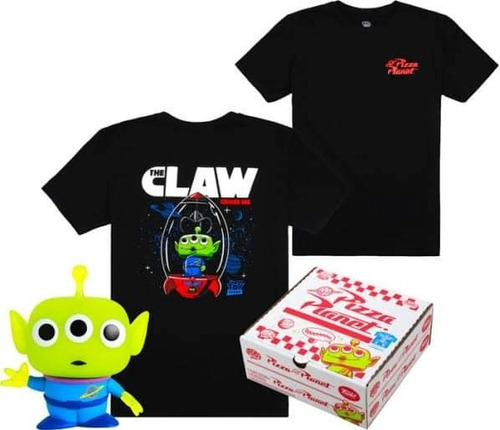 Tees Pop! Toy Story-alien Pizza Planet Box Lunch Playera