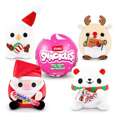 Snackles Misterio De Navidad Unbox Peluche De 5 Pulgadas ...