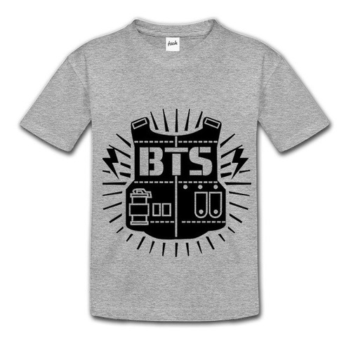 Remera Bts Chaleco - Talles Niños Y Adultos