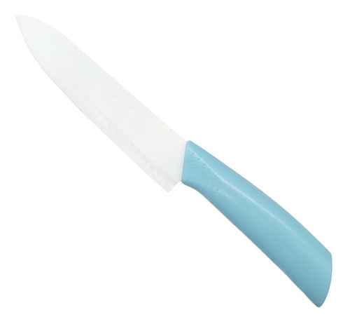 Cuchillo Ceramica Mango Silicona Carne Verduras 27cm Premium