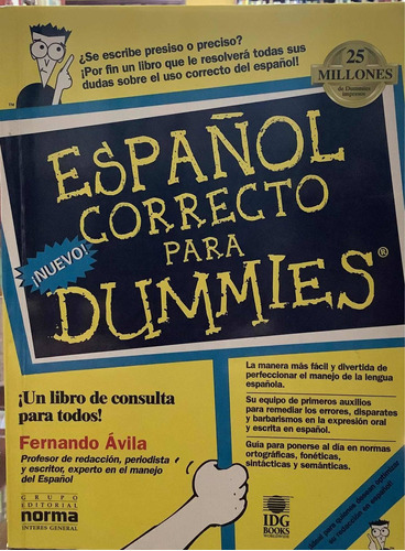 Español Correcto Para Dummies - Fernando Avila - Norma