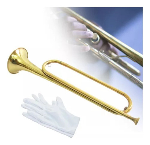 Bb Bugle Instrumento Musical De Latón Cuerno De Caballería