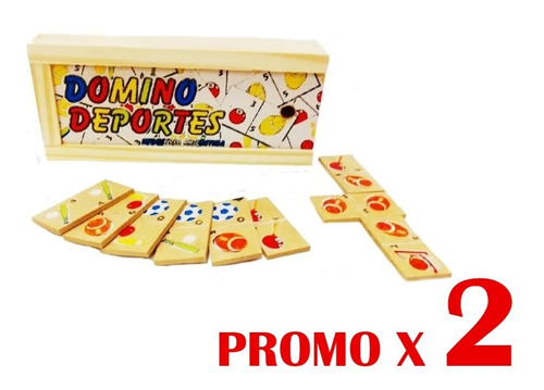 Domino Clasico Deportes Juego Infantil En Madera Kaosimport 