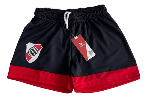 Short De Fútbol Niño Fan River Plate Con Licencia Oficial