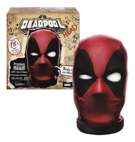 Cabeza Electrónica Interactiva Deadpool 600 Efectos Y Frases