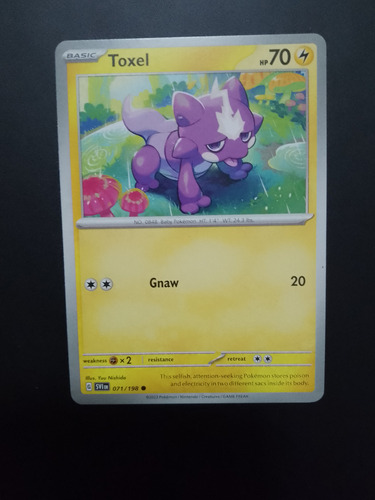 Carta Pokémon Toxel 071/198 Sv1en Scarlet Violet 