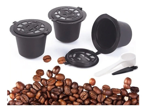 Kit 3 Cápsulas Nespresso Reutilizável + Dosador
