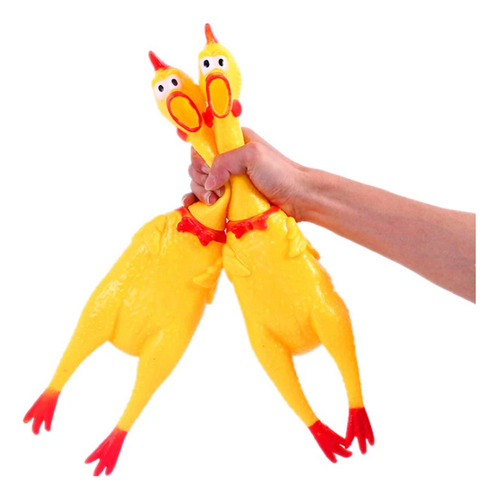 Juguete Para Perro Pollo Chillón 38 Cm