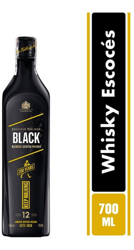 Whisky Black Label 200 Años - mL a $343