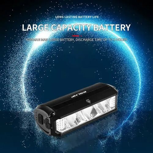 Luz Delantera De Alta Potencia 6 Led Mod.eos620 Recargable