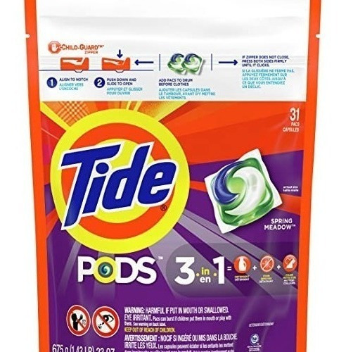 Jabon En Capsulas Tide Pods Sport Odor Defence X 31 Lavados