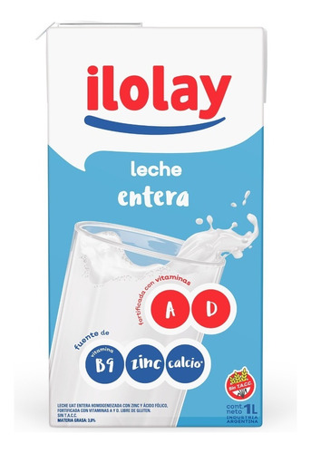 Leche Entera Ilolay Larga Vida Sin Tacc X 1 Lt