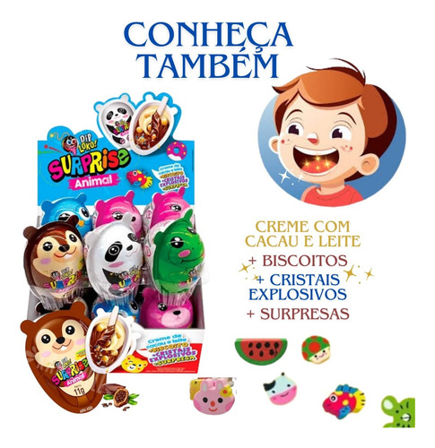 Ovo De Chocolate Dip Loko Surprise Pet Monster Kit 6 Un