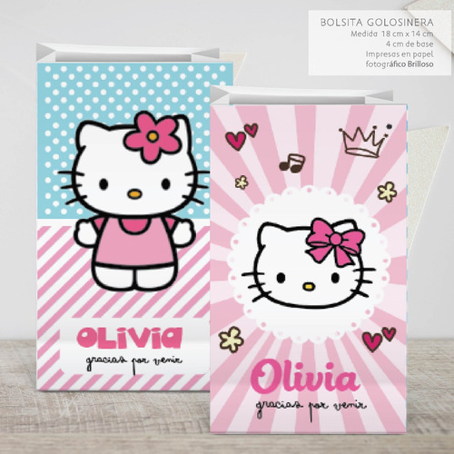 10 Bolsitas Golosineras Hello Kitty