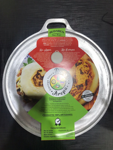 Budare De Aluminio Para Arepas. Diámetro 30 Cm