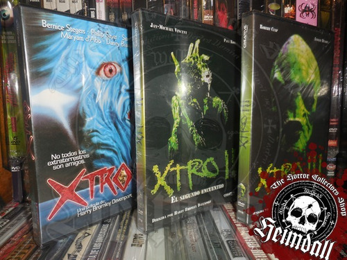 Trilogia Xtro 3 Dvd's Español Horror Gore Alien Giger