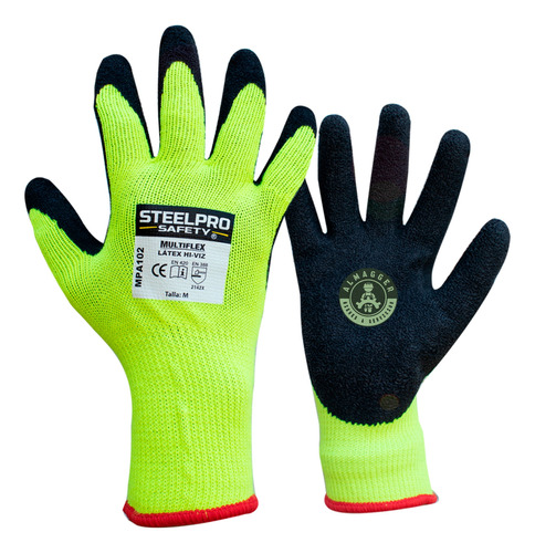 Guante Steelpro Multiflex Hi-viz Látex (x 06 Pares)