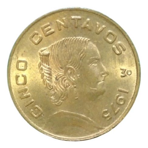 México 5 Centavos Josefita Años 70's 2on#2